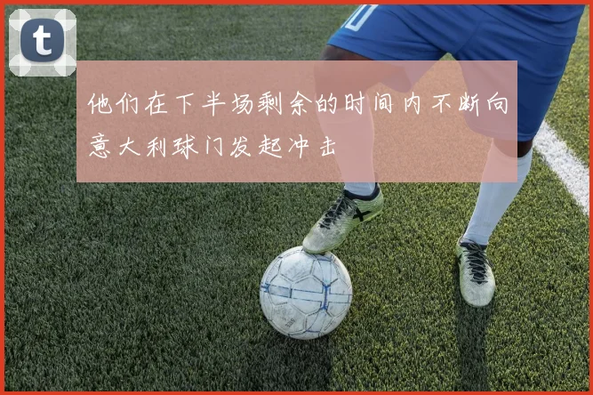 他们在下半场剩余的时间内不断向意大利球门发起冲击