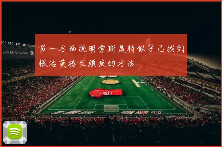 另一方面说明索斯盖特似乎已找到根治英格兰顽疾的方法